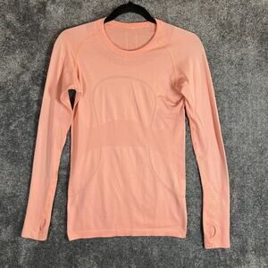 Lululemon Swiftly Tech Crew Pullover Womens 6 Pink Long Sleeve Running Top